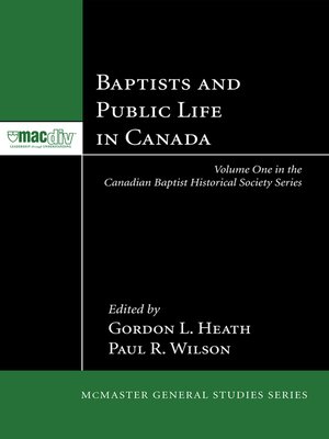 cover image of Baptists and Public Life in Canada